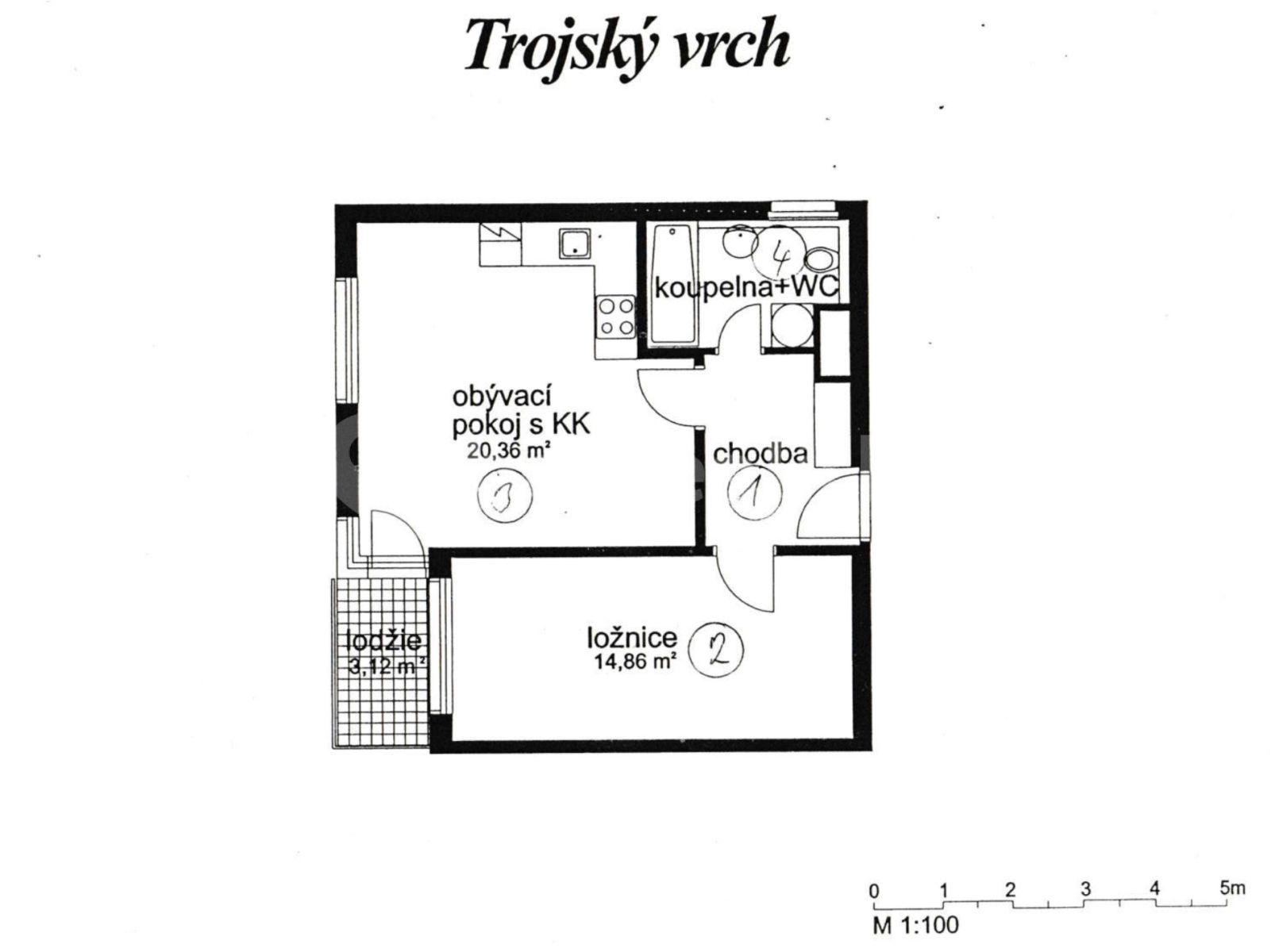 Predaj bytu 2-izbový 53 m², Hnězdenská, Praha, Praha