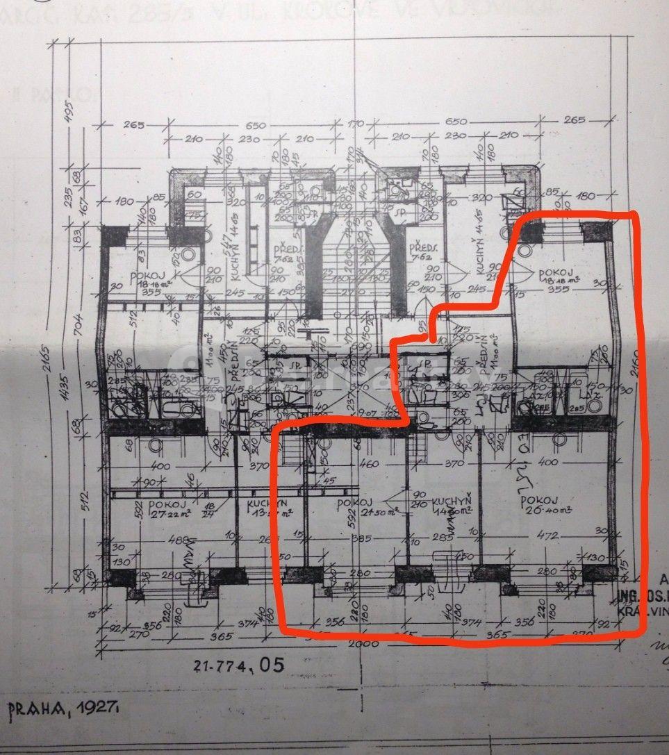 Prenájom bytu 3-izbový 100 m², Minská, Praha, Praha