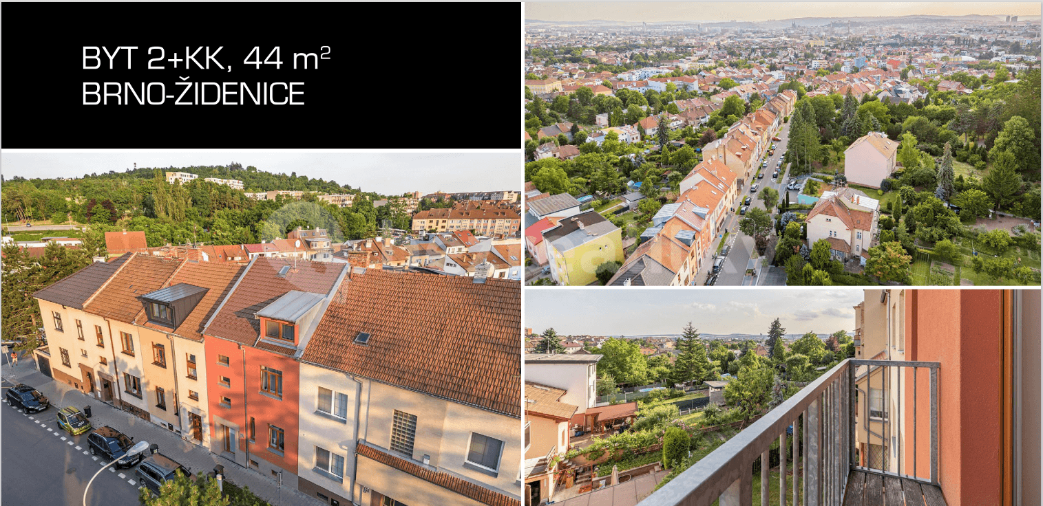 Prenájom bytu 2-izbový 44 m², Viniční, Brno, Jihomoravský kraj