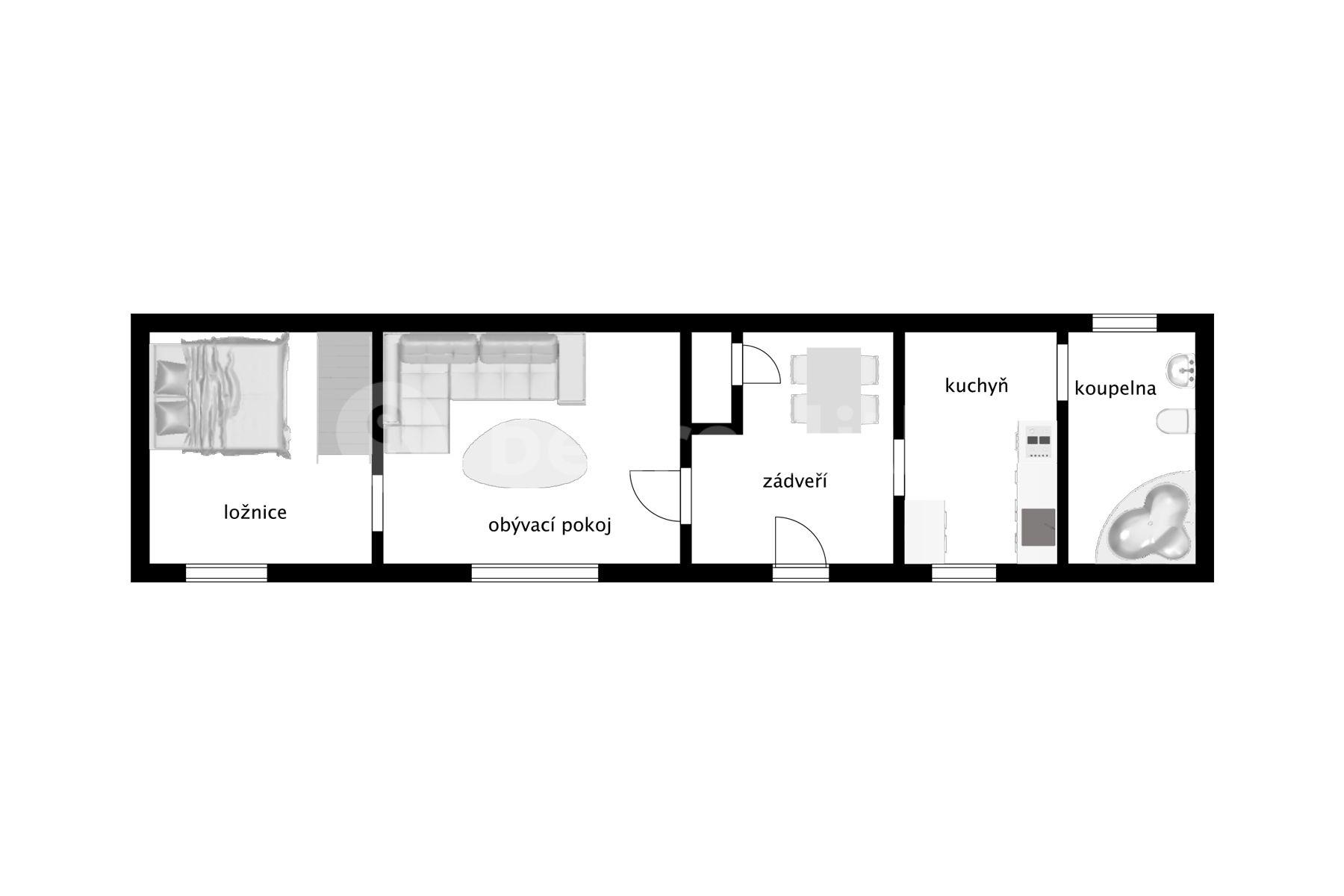 Predaj domu 70 m², pozemek 376 m², Pražská, Plaňany, Středočeský kraj