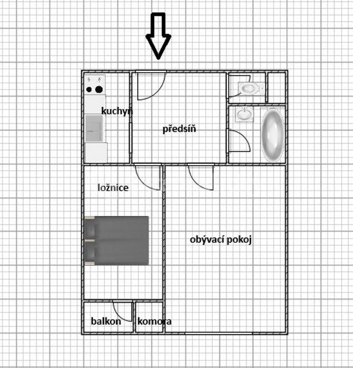 Prenájom bytu 2-izbový 55 m², Jana Želivského, Praha, Praha