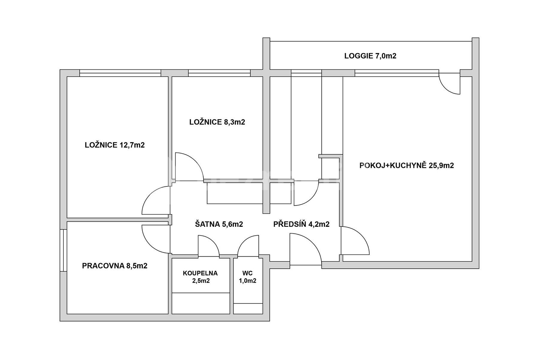 Predaj bytu 4-izbový 69 m², Pod Hybšmankou, Praha, Praha