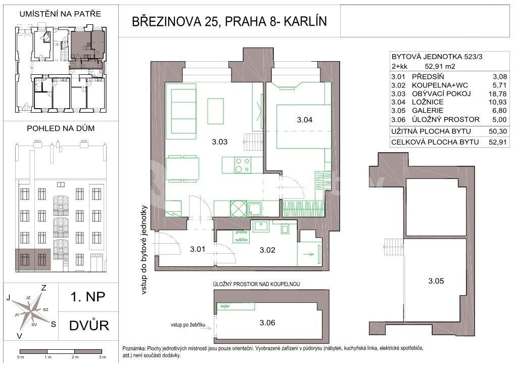 Predaj bytu 2-izbový 48 m², Březinova, Praha, Praha