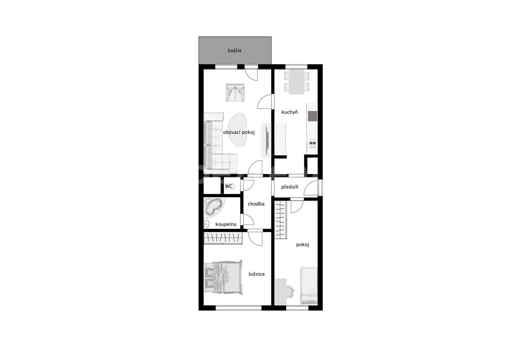 Predaj bytu 3-izbový 73 m², Benkova, Praha, Praha