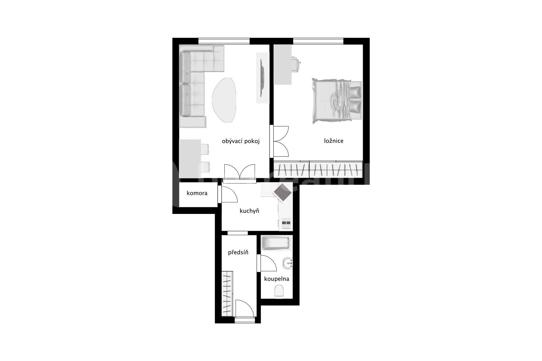 Predaj bytu 2-izbový 61 m², Křižíkova, Praha, Praha