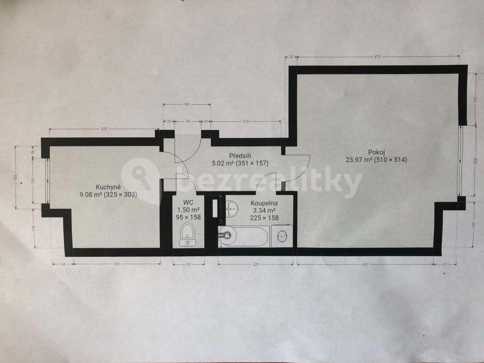 Prenájom bytu 1-izbový 44 m², U První baterie, Praha, Praha