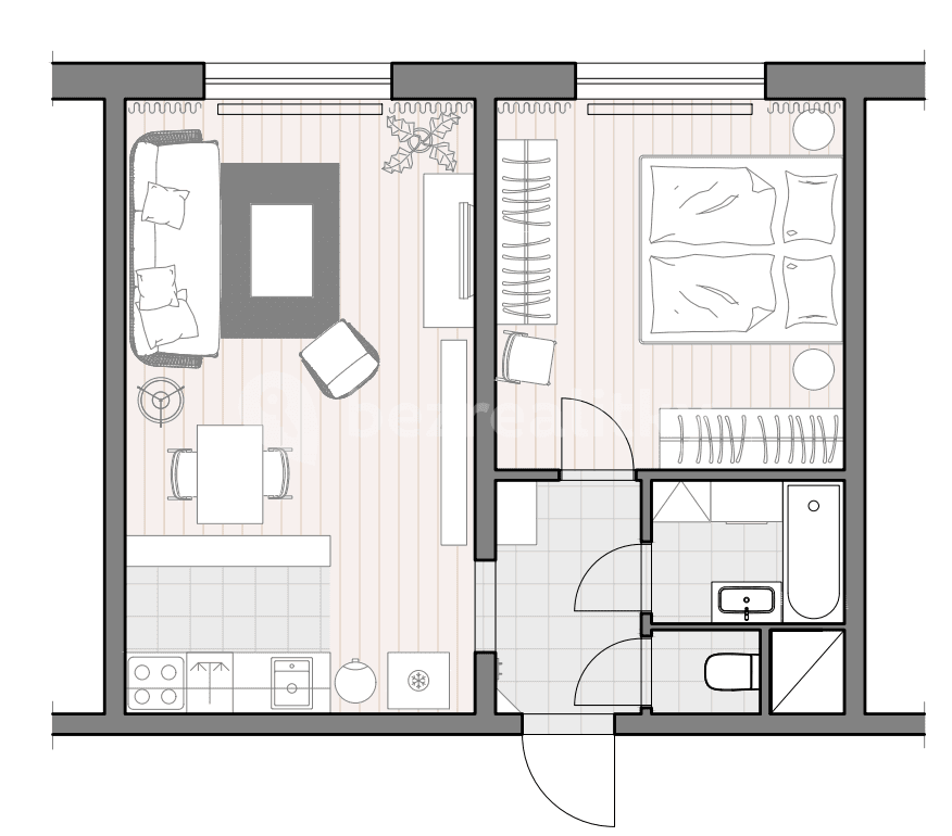 Predaj bytu 2-izbový 39 m², Štúrova, Praha, Praha