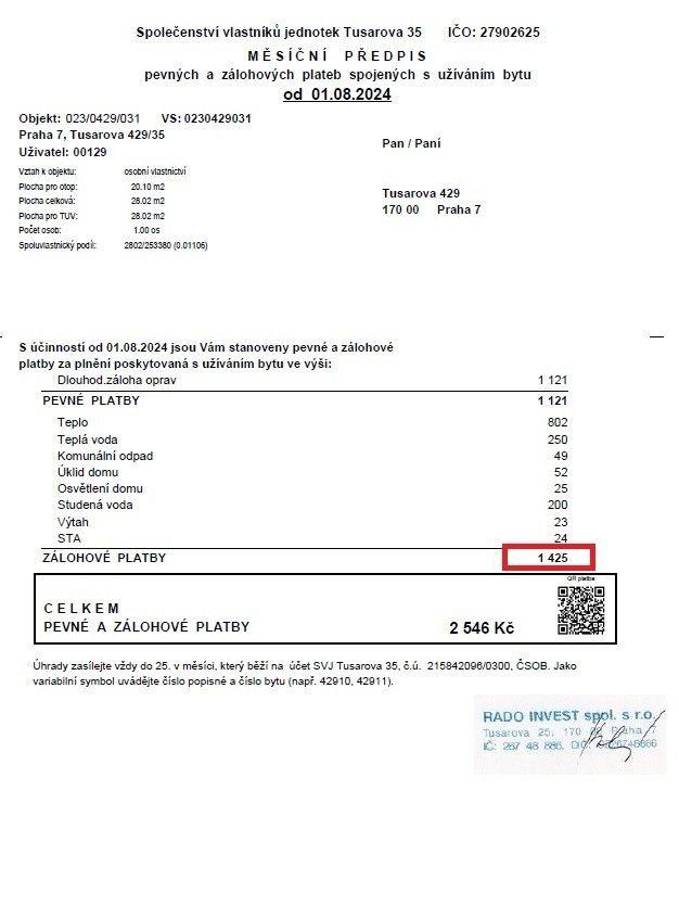 Prenájom bytu 1-izbový 28 m², Tusarova, Praha, Praha