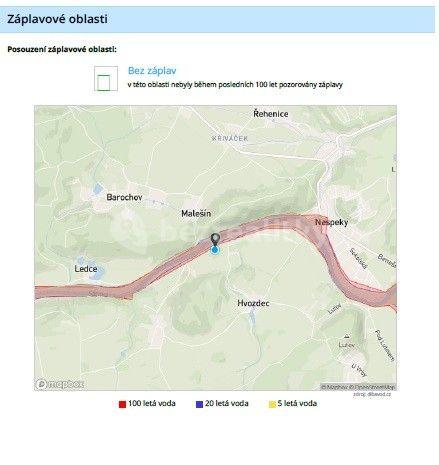 Predaj pozemku 1.697 m², Vrabčí brod, Poříčí nad Sázavou, Středočeský kraj