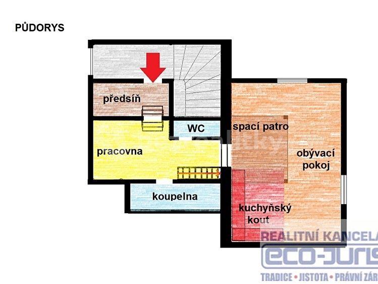 Prenájom bytu 2-izbový 76 m², Hájecká, Červený Újezd, Středočeský kraj