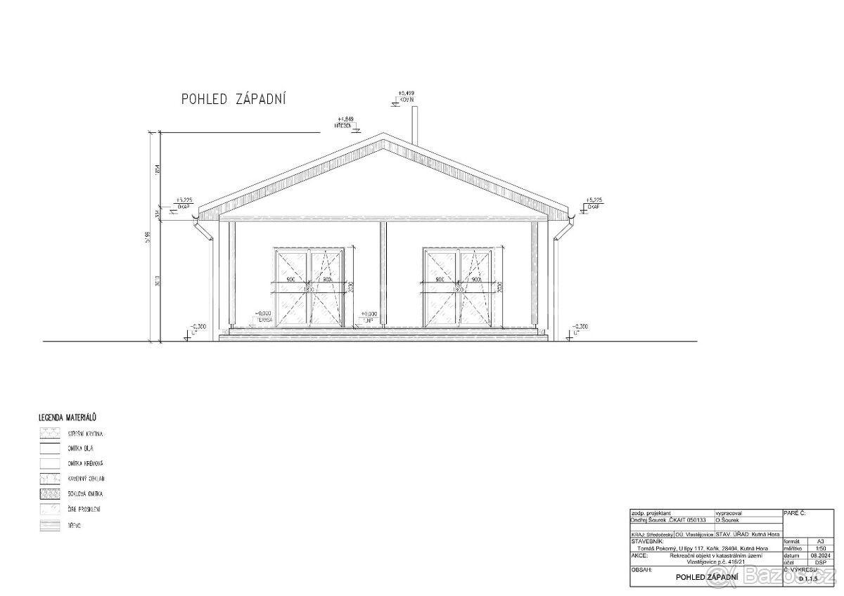 Predaj pozemku 474 m², Vlastějovice, Středočeský kraj