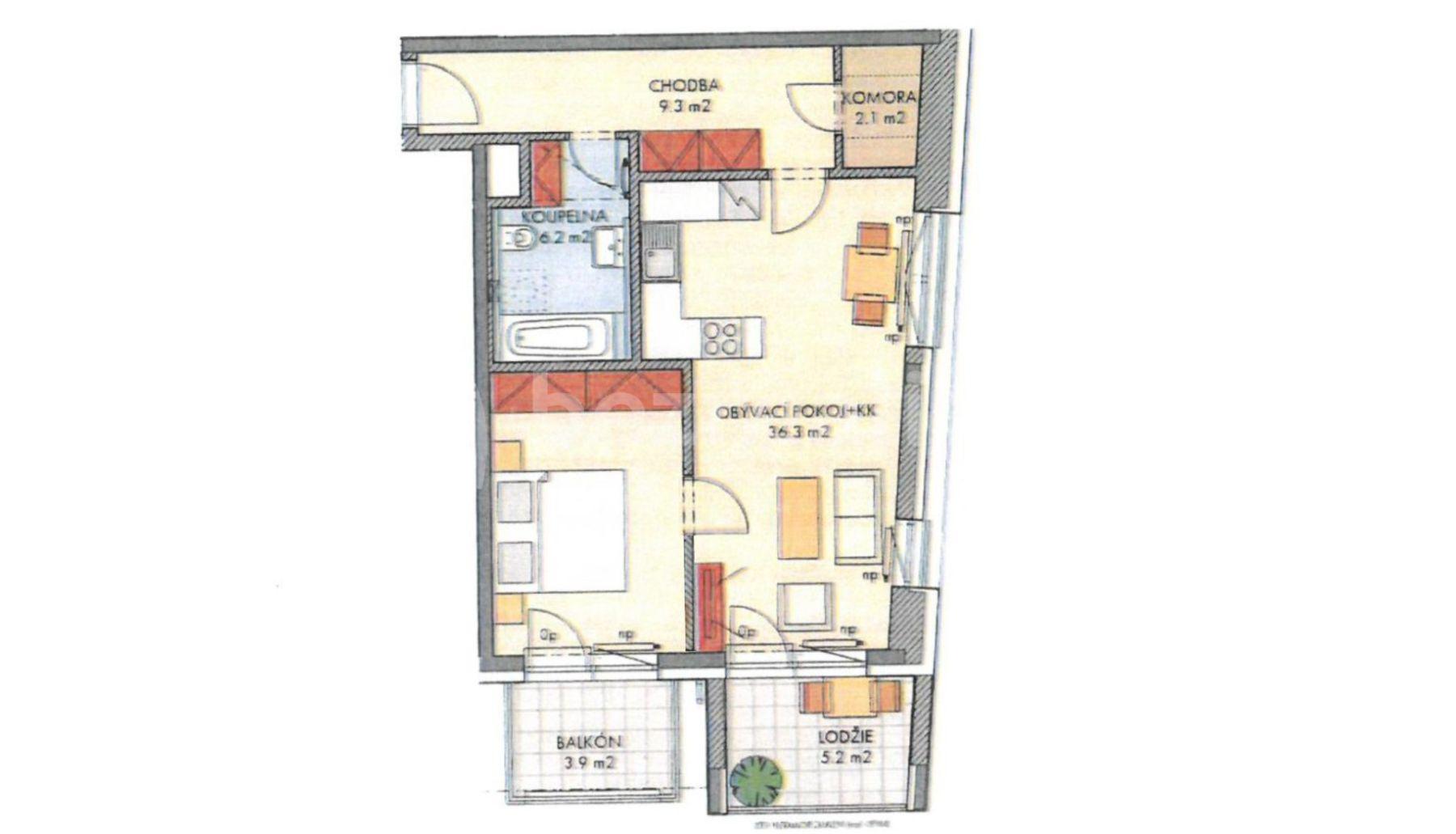 Predaj bytu 2-izbový 57 m², Makedonská, Praha, Praha