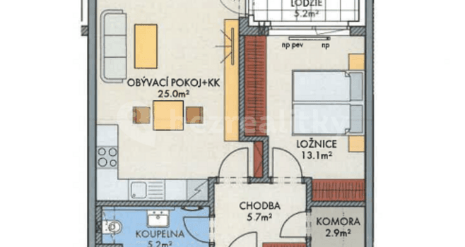 Predaj bytu 2-izbový 60 m², Drnovská, Praha, Praha