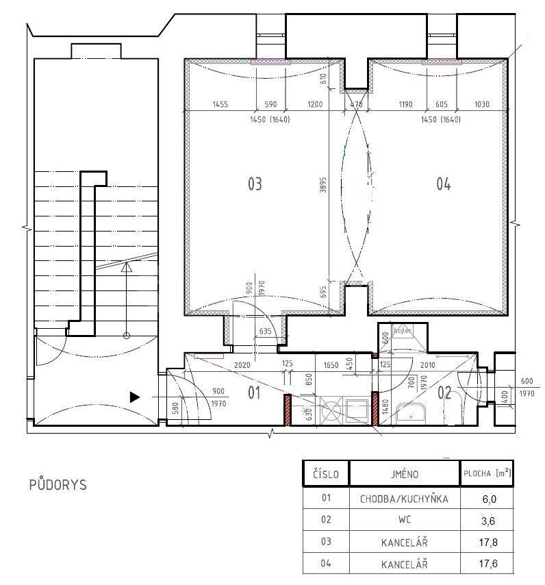 Prenájom nebytového priestoru 45 m², Sochařská, Praha, Praha