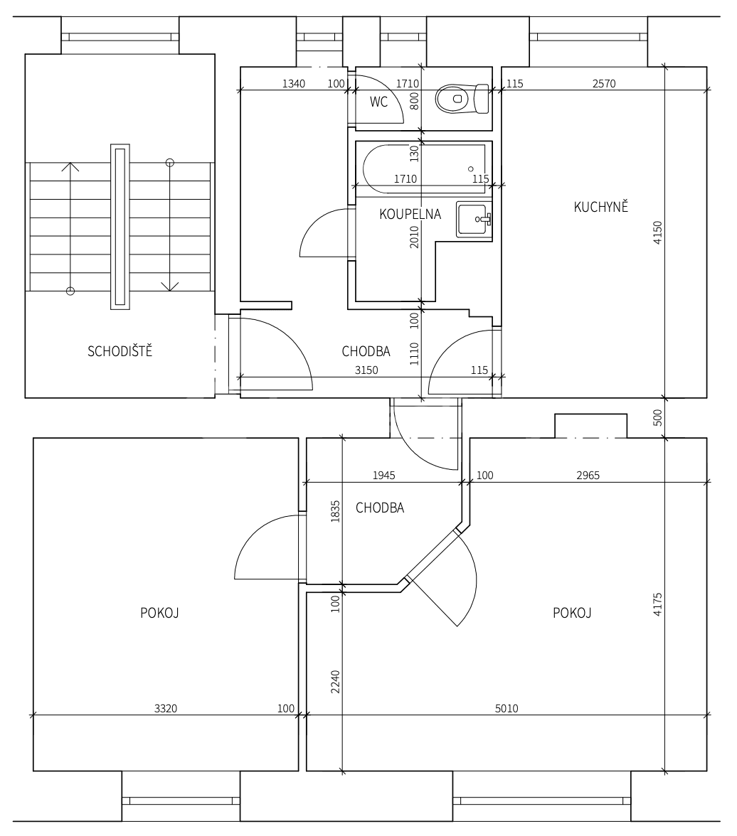 Prenájom bytu 2-izbový 62 m², Chládkova, Brno, Jihomoravský kraj