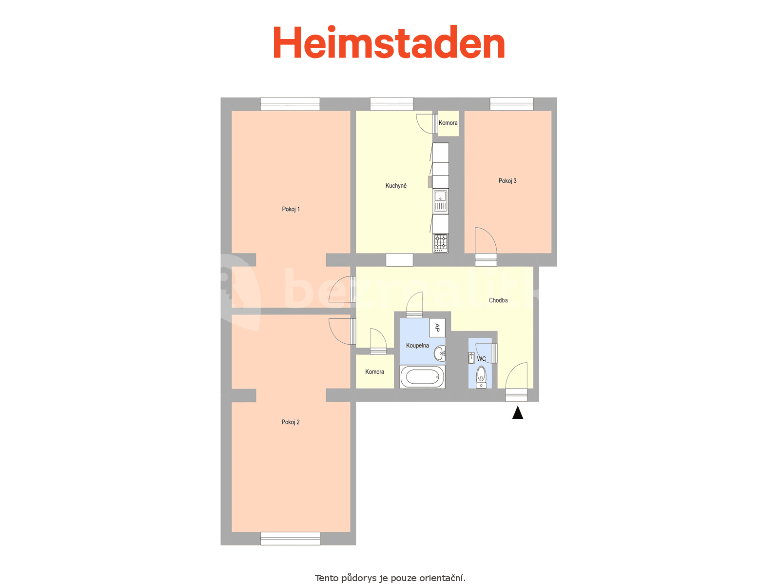 Prenájom bytu 3-izbový 96 m², Vardasova, Havířov, Moravskoslezský kraj