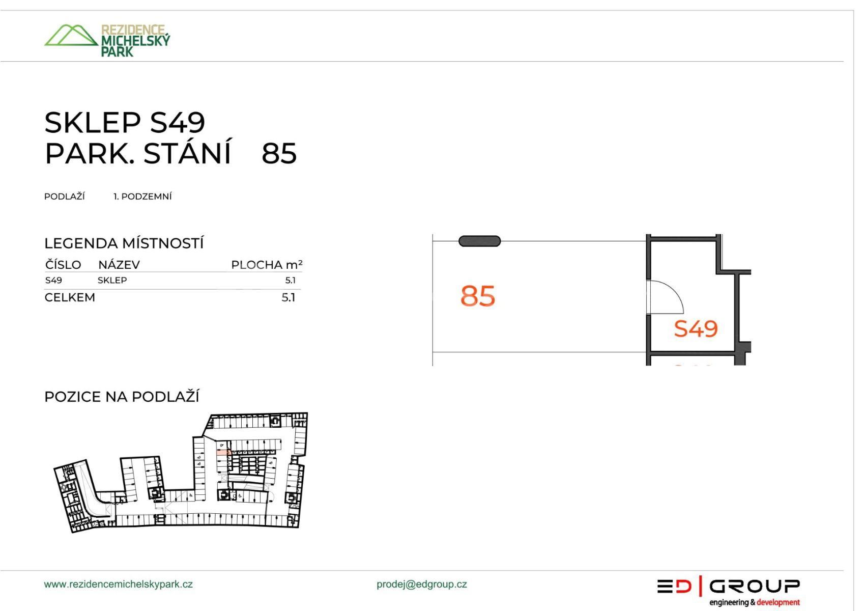 Prenájom bytu 2-izbový 59 m², Michelská, Praha, Praha