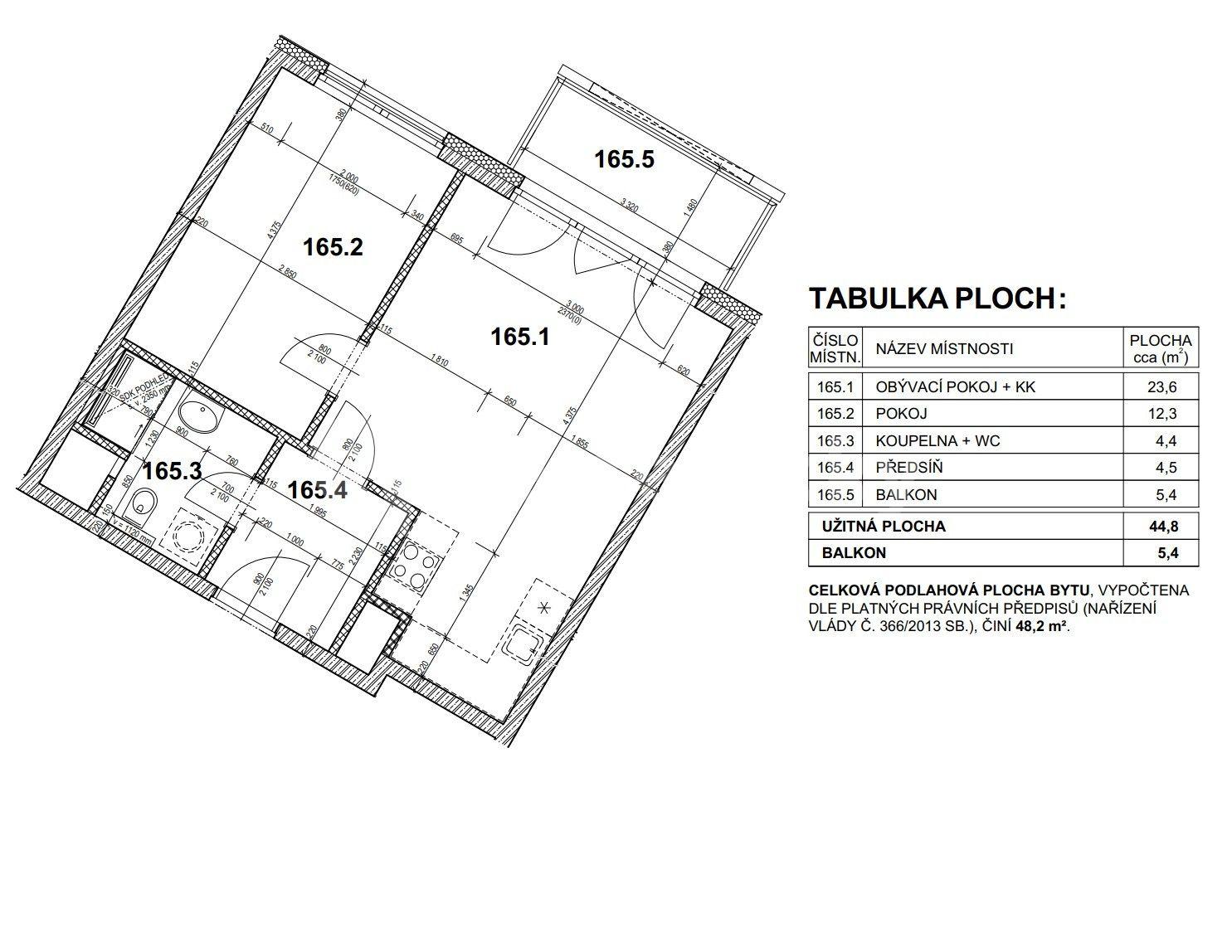 Prenájom bytu 2-izbový 45 m², Drahňovická, Praha, Praha