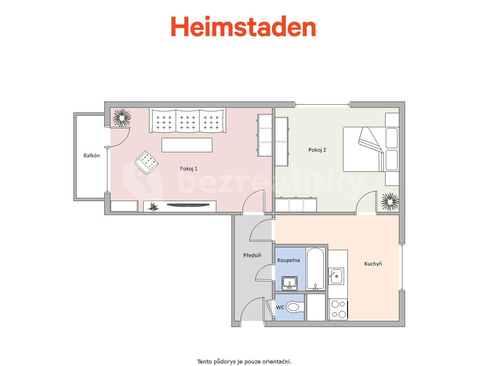 Prenájom bytu 2-izbový 52 m², Dlouhá třída, Havířov, Moravskoslezský kraj