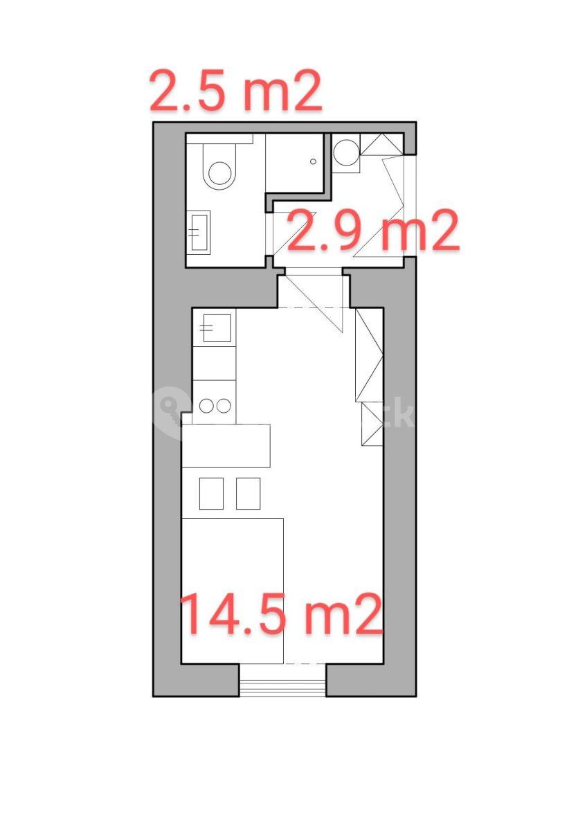 Prenájom bytu 1-izbový 20 m², Na Výšinách, Praha, Praha