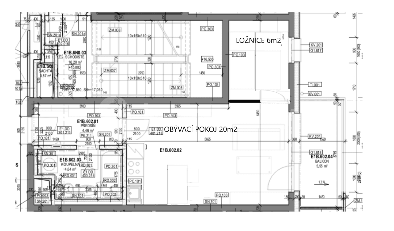 Prenájom bytu 1-izbový 45 m², Smržových, Praha, Praha