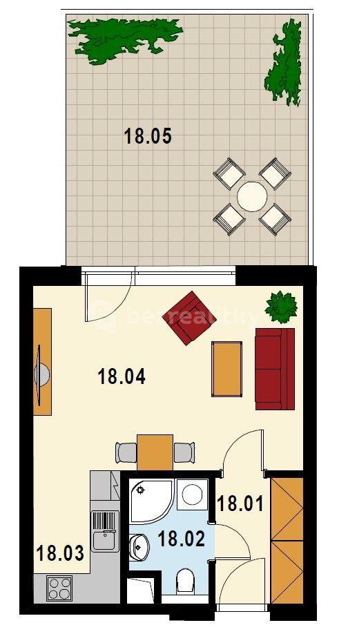 Prenájom bytu 1-izbový 34 m², Hornoměcholupská, Praha, Praha