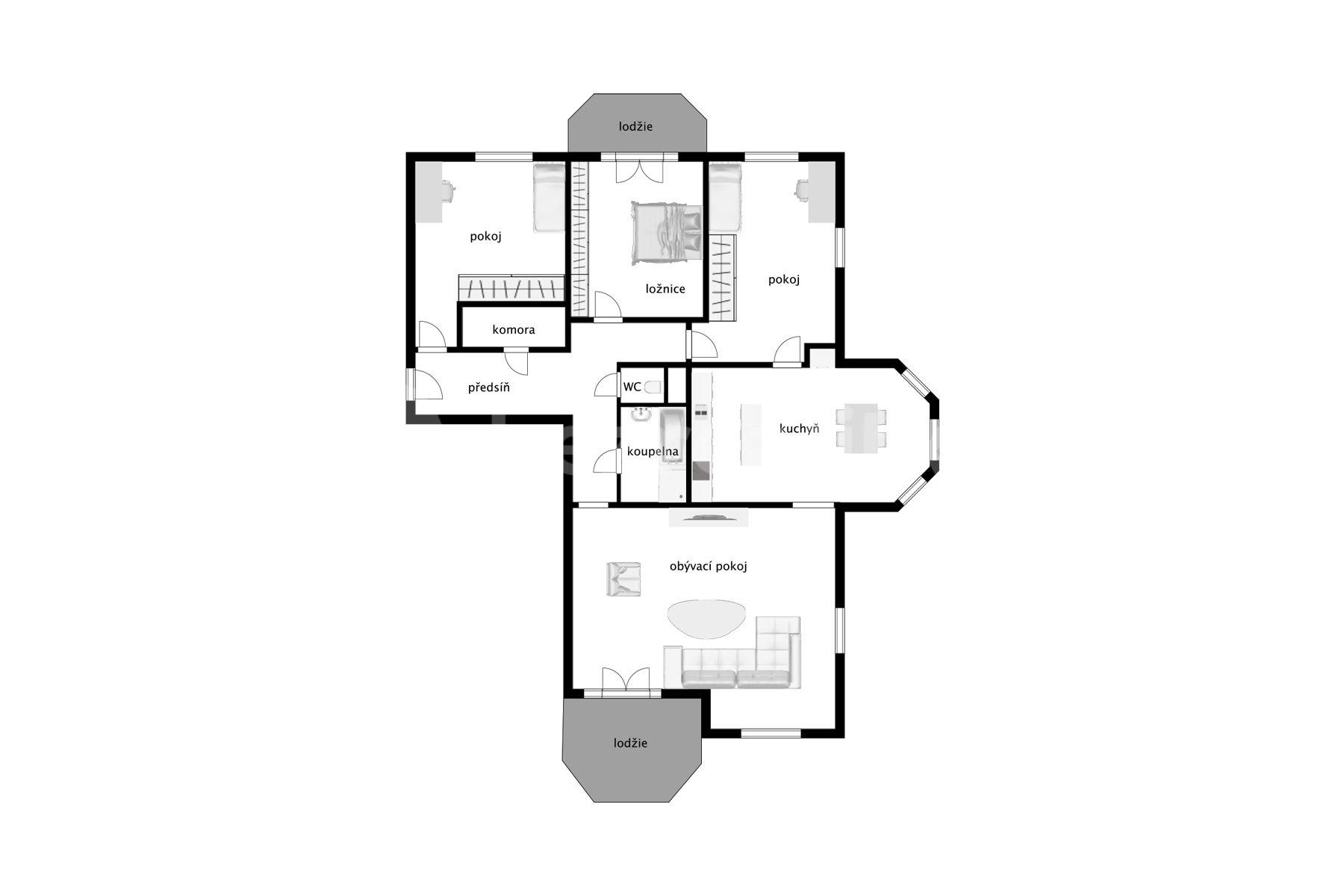 Predaj bytu 4-izbový 120 m², Na Suchých, Vestec, Středočeský kraj