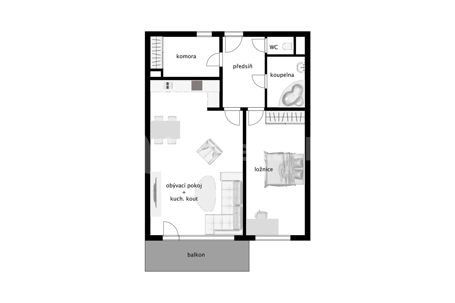 Predaj bytu 2-izbový 78 m², Na Slatince, Praha, Praha