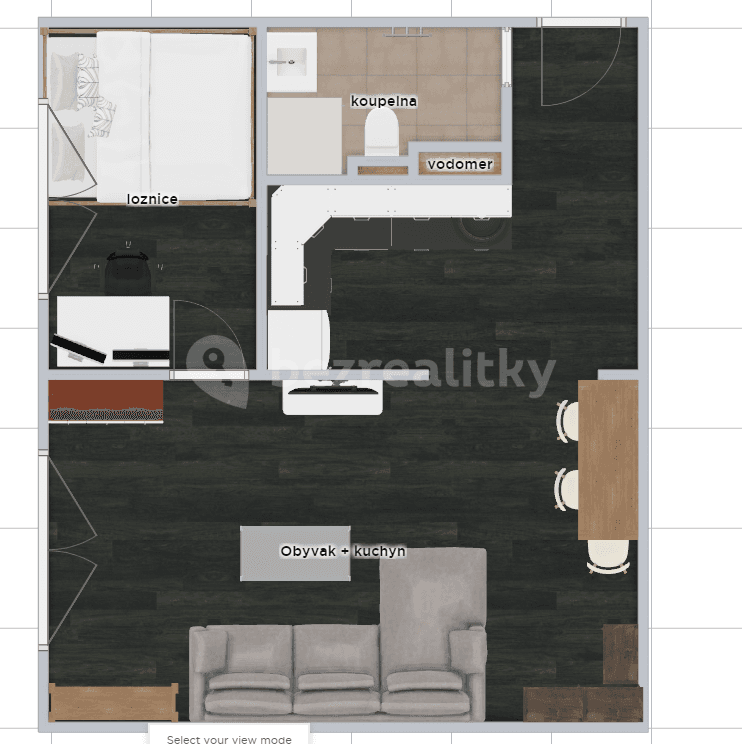 Prenájom bytu 2-izbový 42 m², Kunštátská, Brno, Jihomoravský kraj