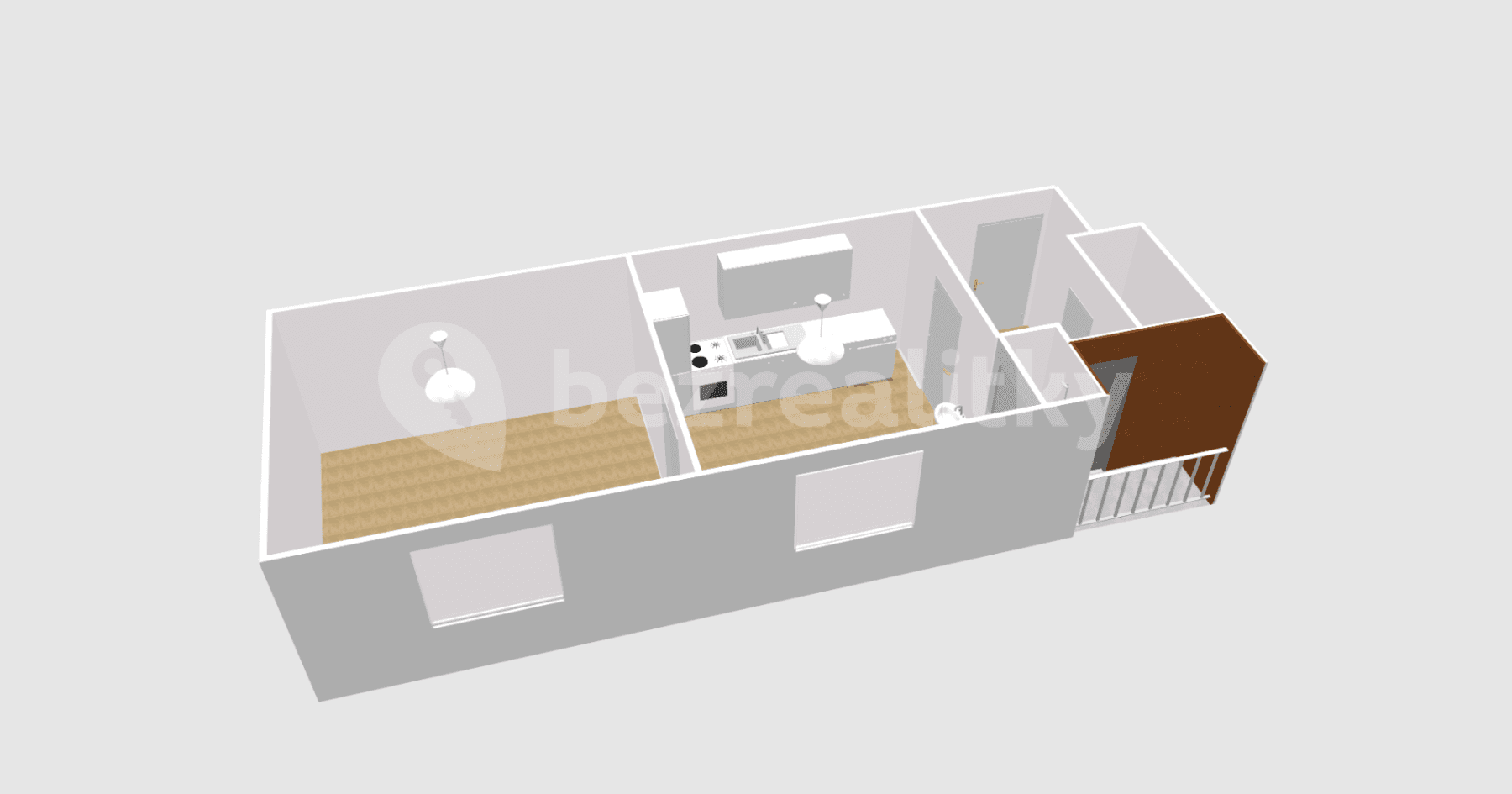 Prenájom bytu 2-izbový 43 m², Mlýnská, Liberec, Liberecký kraj