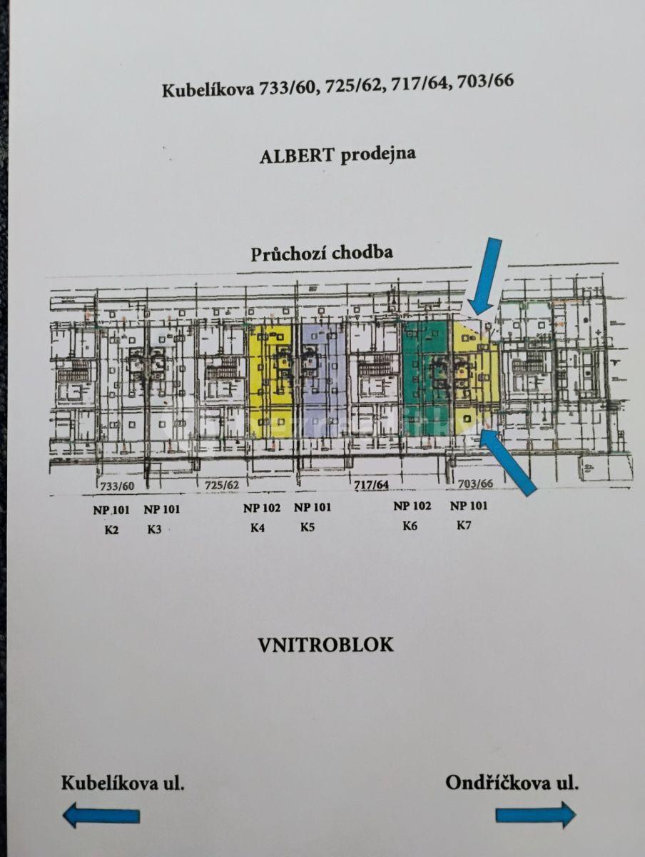 Prenájom nebytového priestoru 54 m², Kubelíkova, Praha, Praha