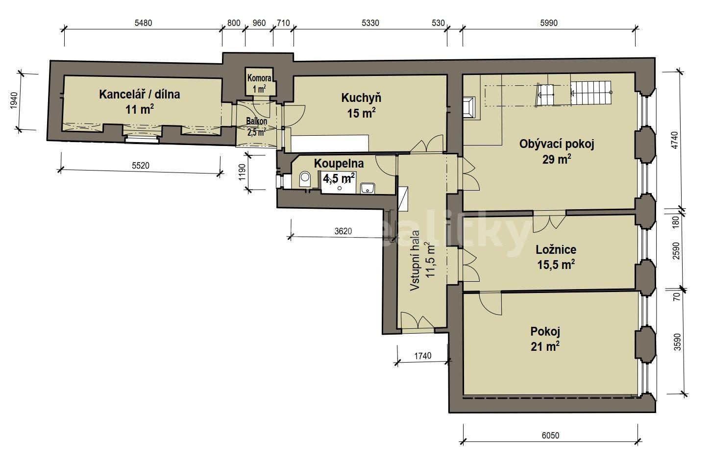 Predaj bytu 5-izbový 174 m², Na Bělidle, Praha, Praha