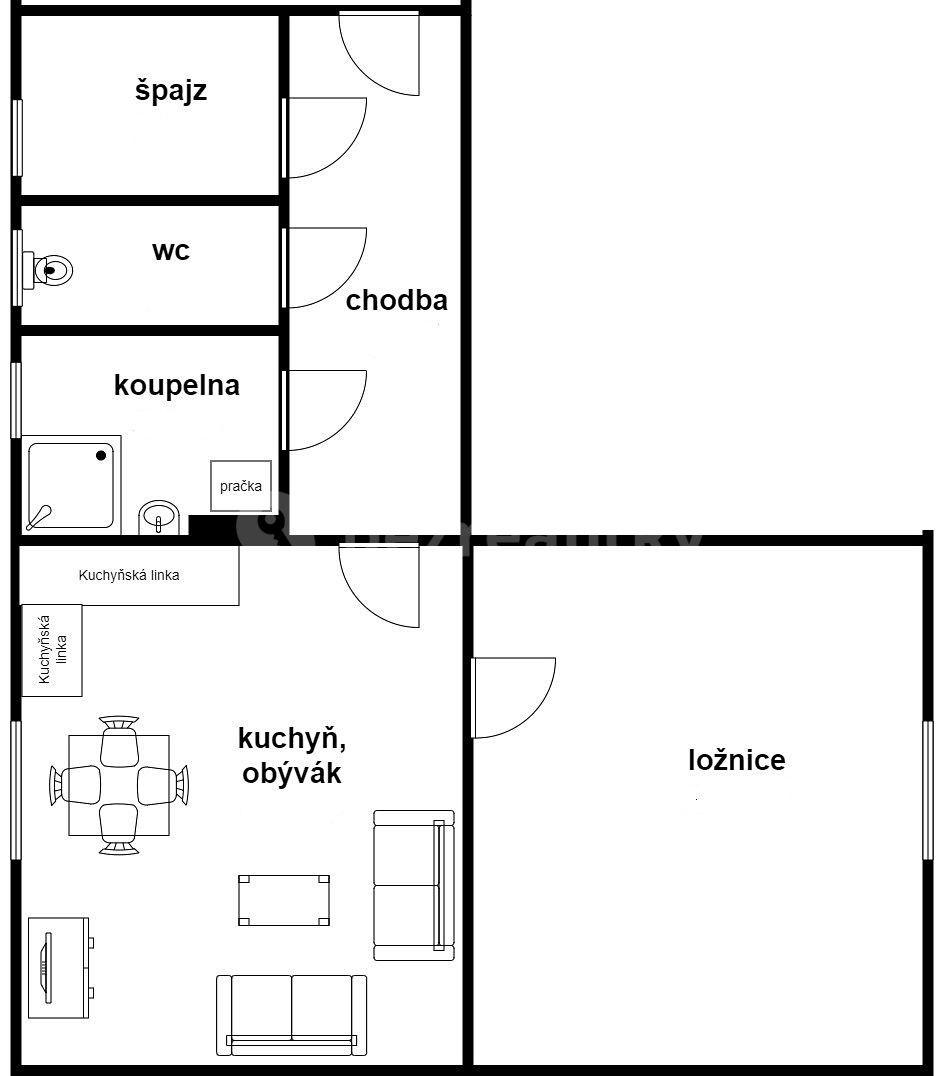 Prenájom bytu 2-izbový 65 m², Dolní Dvořiště, Jihočeský kraj