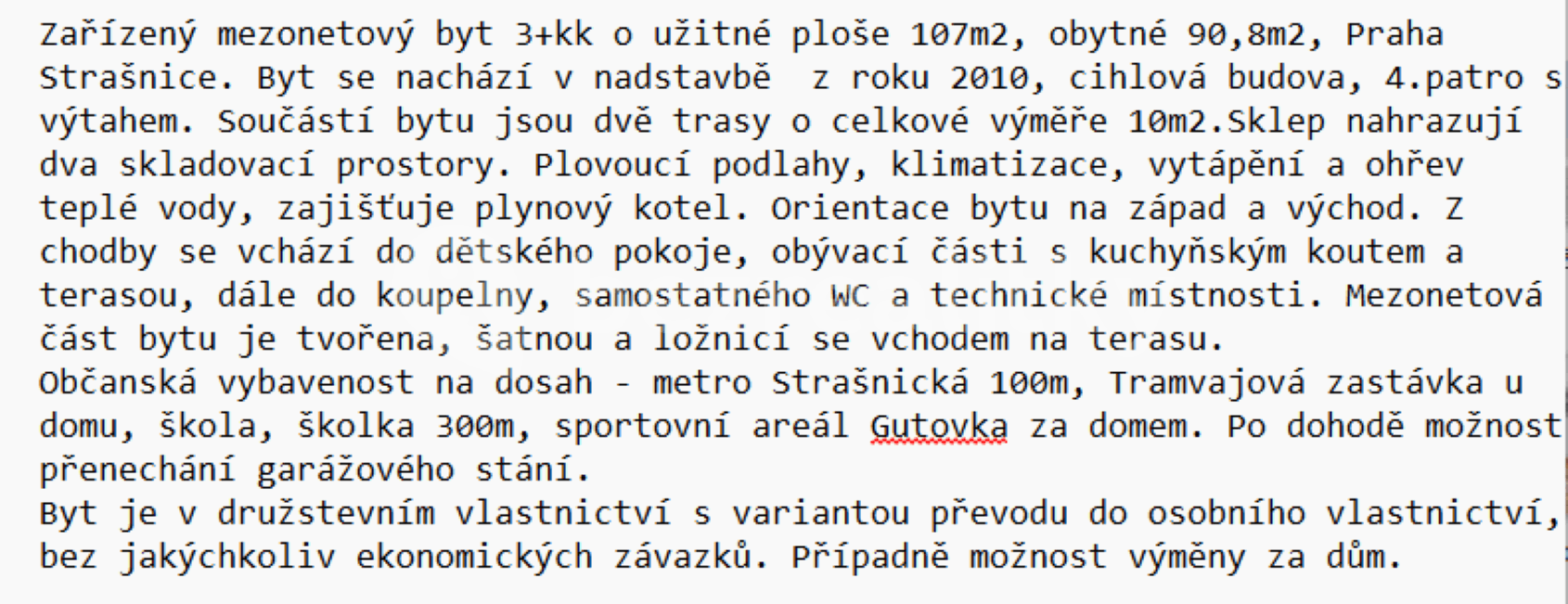 Predaj bytu 3-izbový 91 m², Průběžná, Praha, Praha