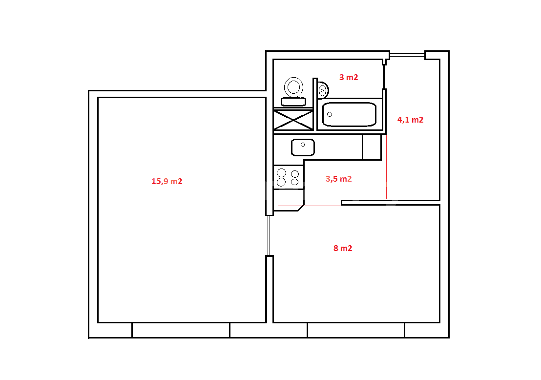 Predaj bytu 1-izbový 41 m², Zdislavická, Praha, Praha