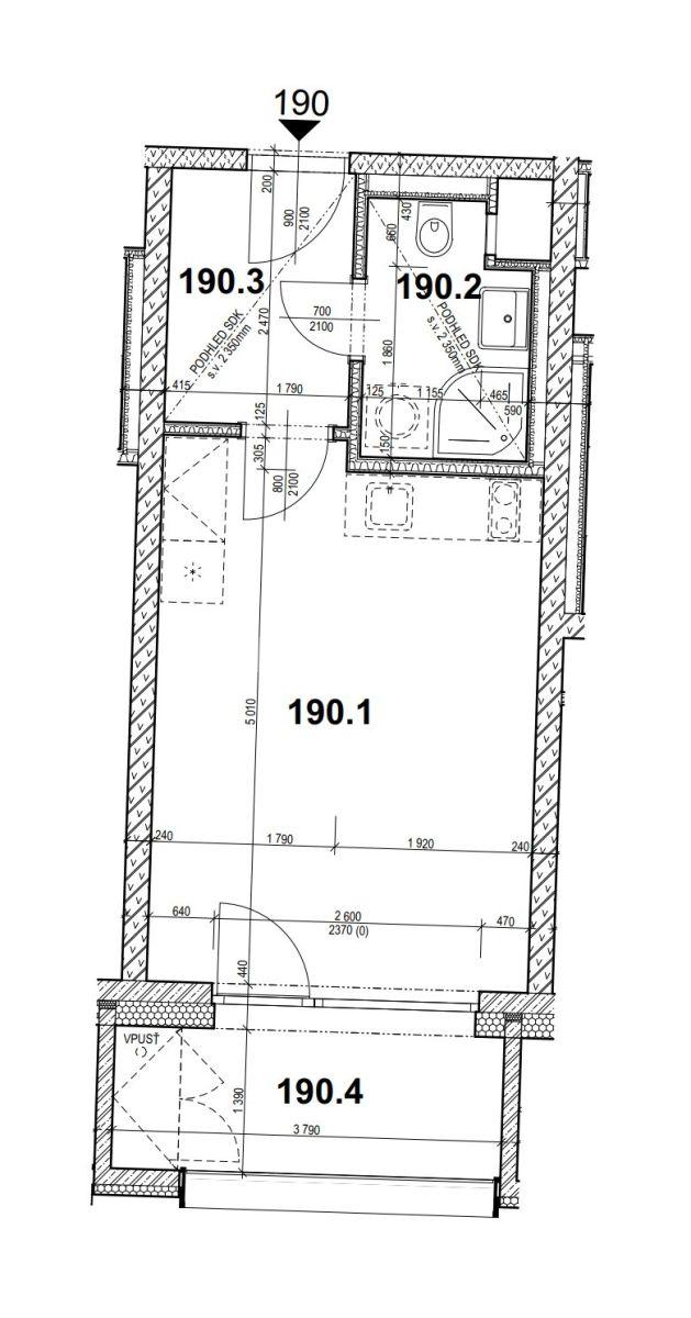 Prenájom bytu 1-izbový 30 m², Tetauerova, Praha, Praha