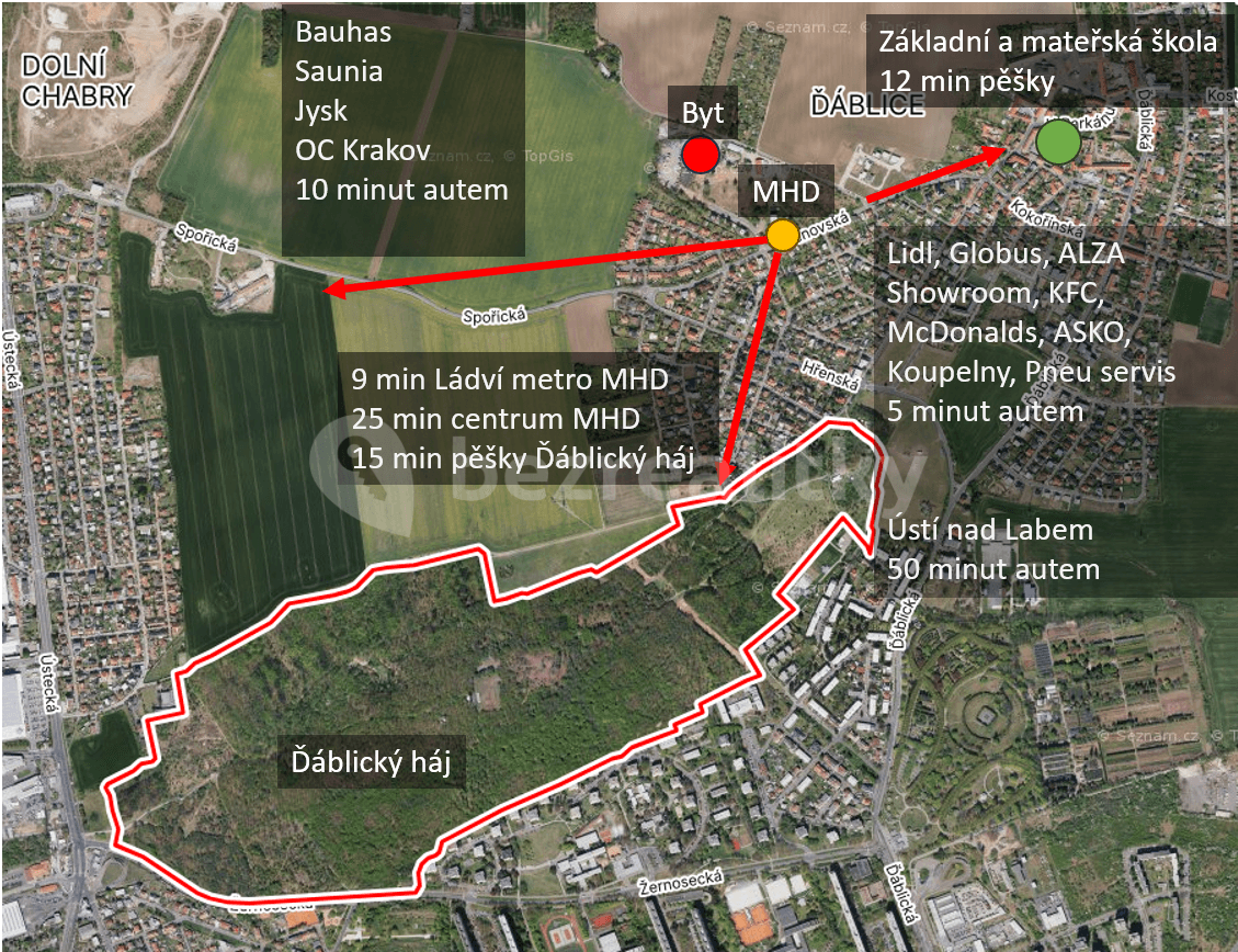 Prenájom bytu 2-izbový 47 m², Oldřichovská, Praha, Praha