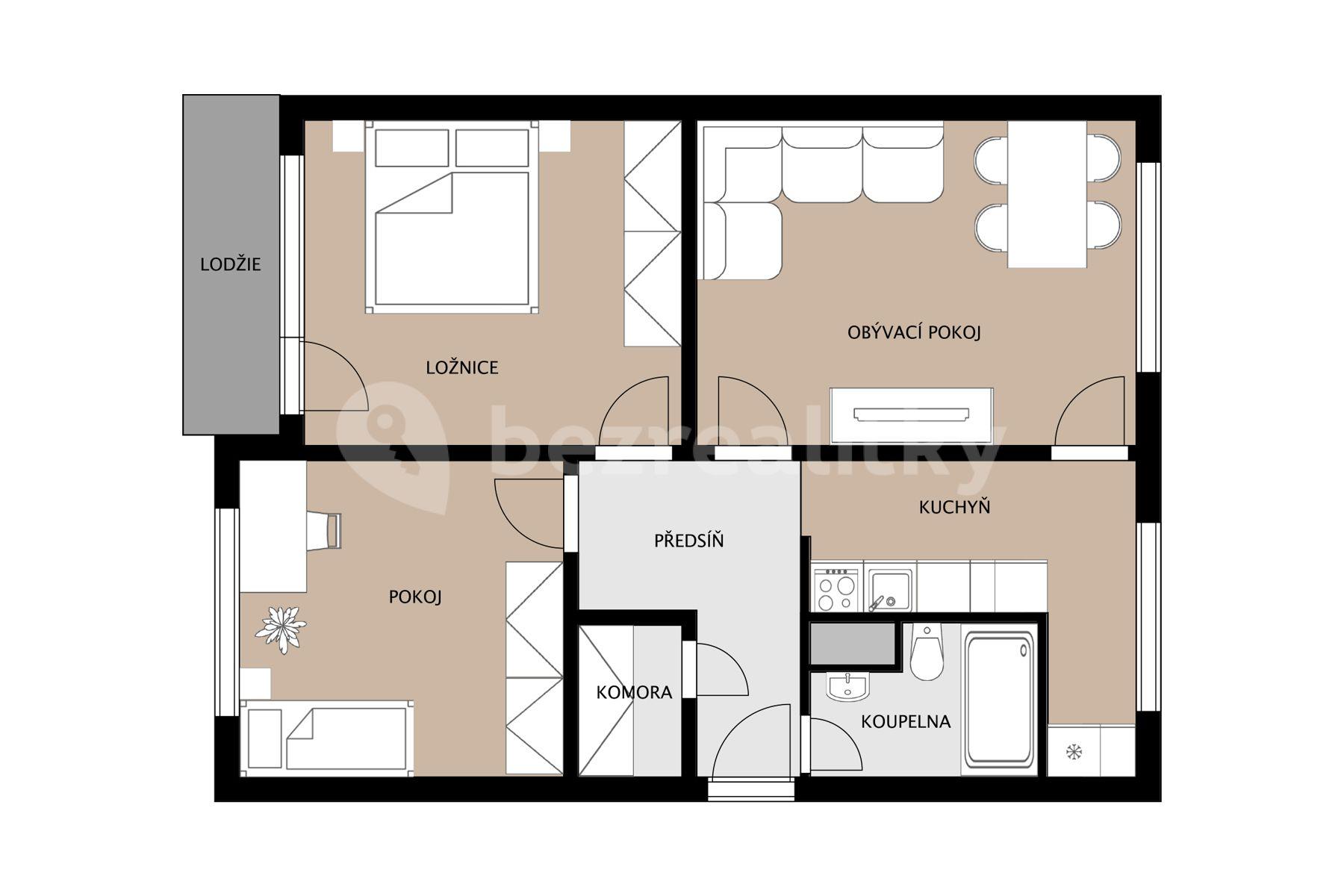 Predaj bytu 3-izbový 64 m², Vysoká, Jablonec nad Nisou, Liberecký kraj