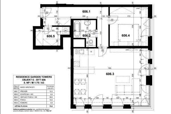 Prenájom bytu 2-izbový 79 m², Olšanská, Praha 3