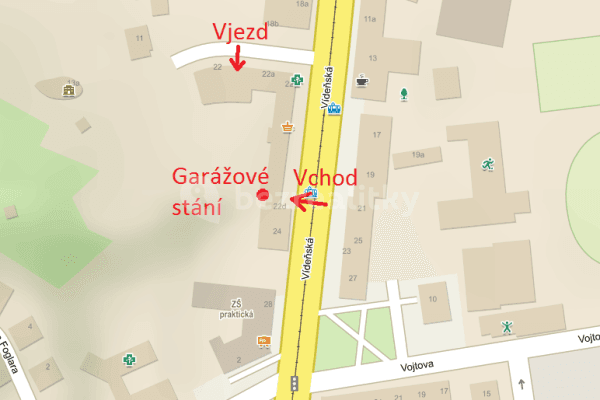 Prenájom garáže 13 m², Vídeňská, Brno