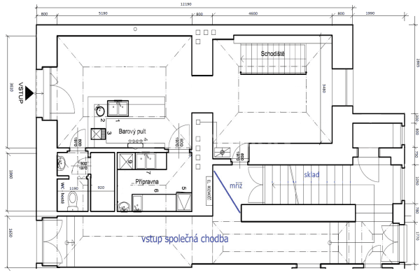 Prenájom nebytového priestoru 100 m², Štítného, Hlavní město Praha