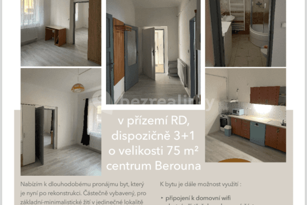 Prenájom bytu 3-izbový 75 m², Hněvkovského, Beroun