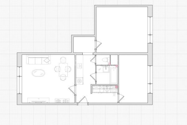 Predaj bytu 3-izbový 56 m², Kaplického, Liberec